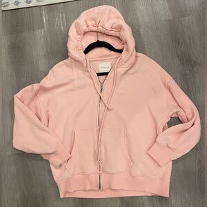 American Eagle Outfitters Light Pink Knit Hoodie